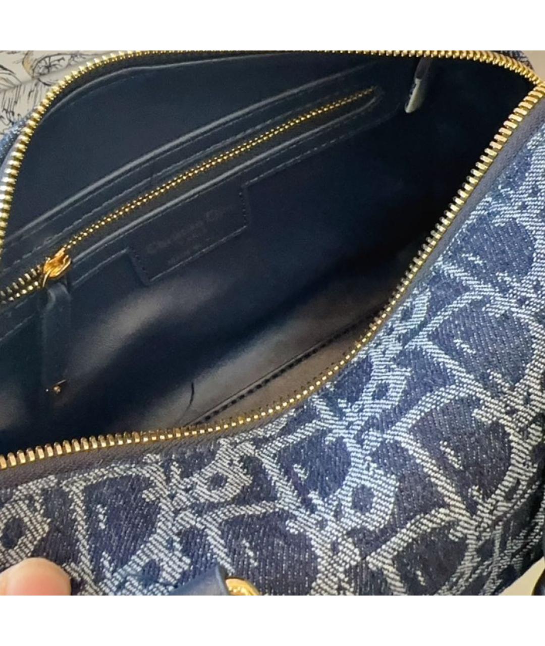 CHRISTIAN DIOR Синяя деним сумка через плечо, фото 6