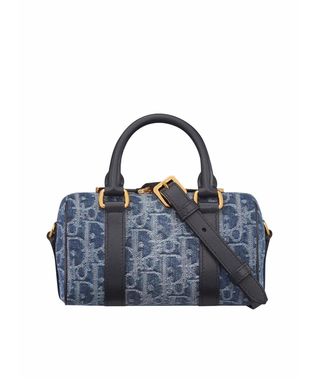 CHRISTIAN DIOR Синяя деним сумка через плечо, фото 7