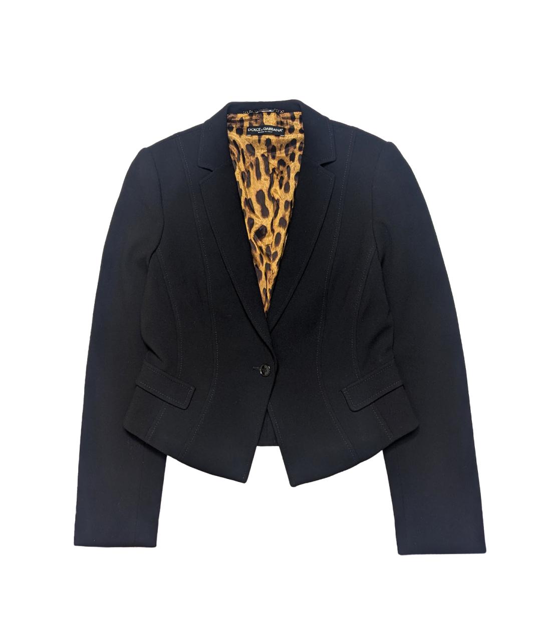 DOLCE&GABBANA Черный хлопковый жакет/пиджак, фото 7