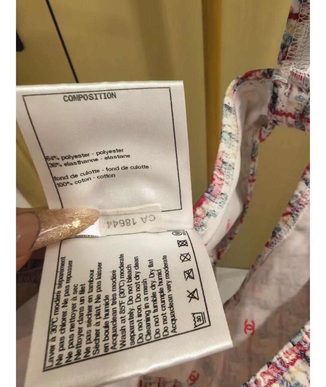 CHANEL Розовый полиэстеровый купальник, фото 8