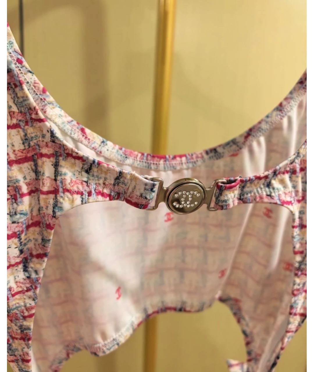 CHANEL Розовый полиэстеровый купальник, фото 6