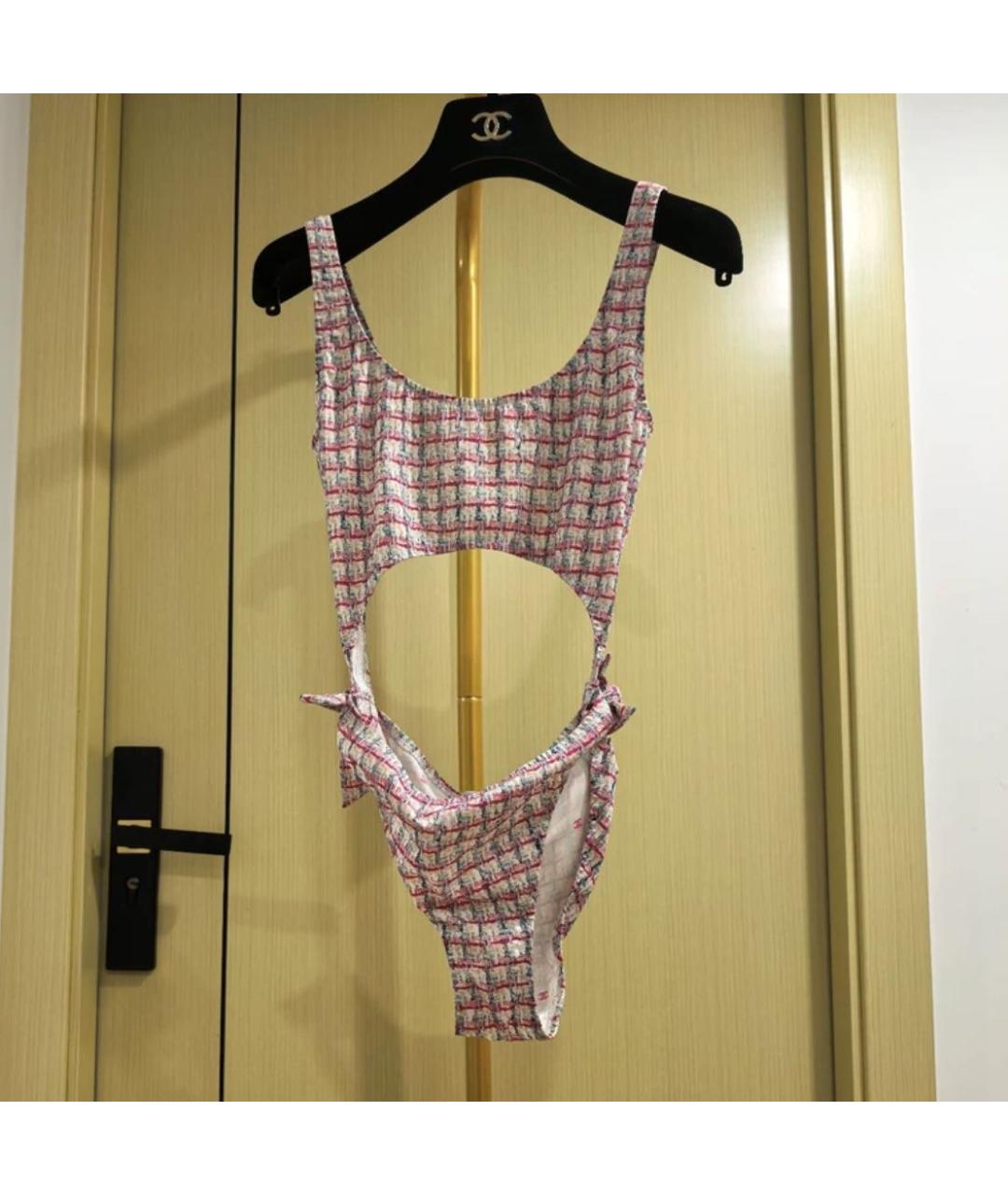 CHANEL Розовый полиэстеровый купальник, фото 3