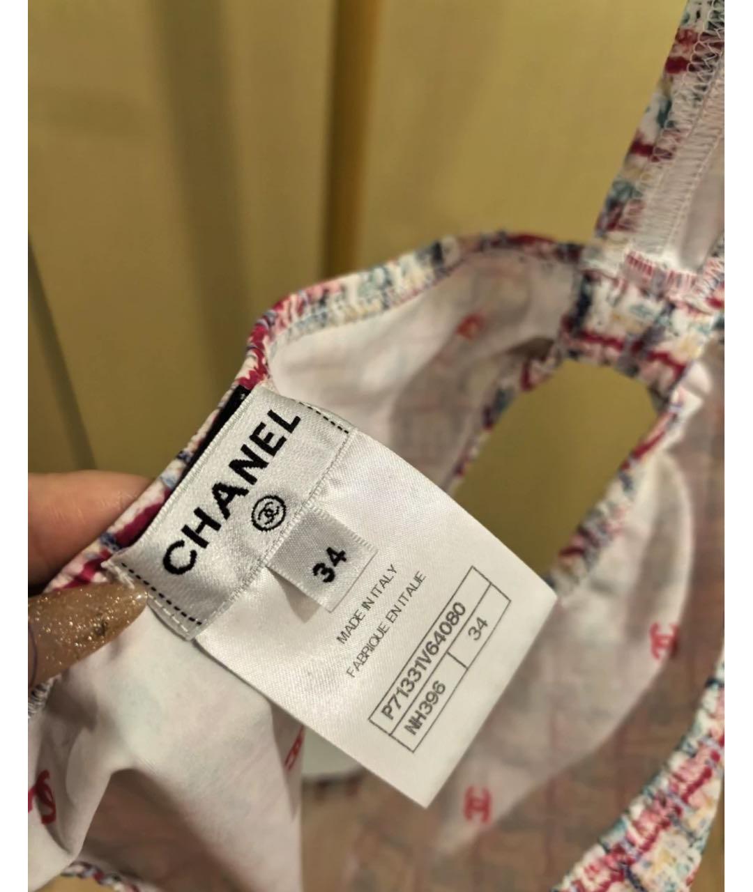 CHANEL Розовый полиэстеровый купальник, фото 4