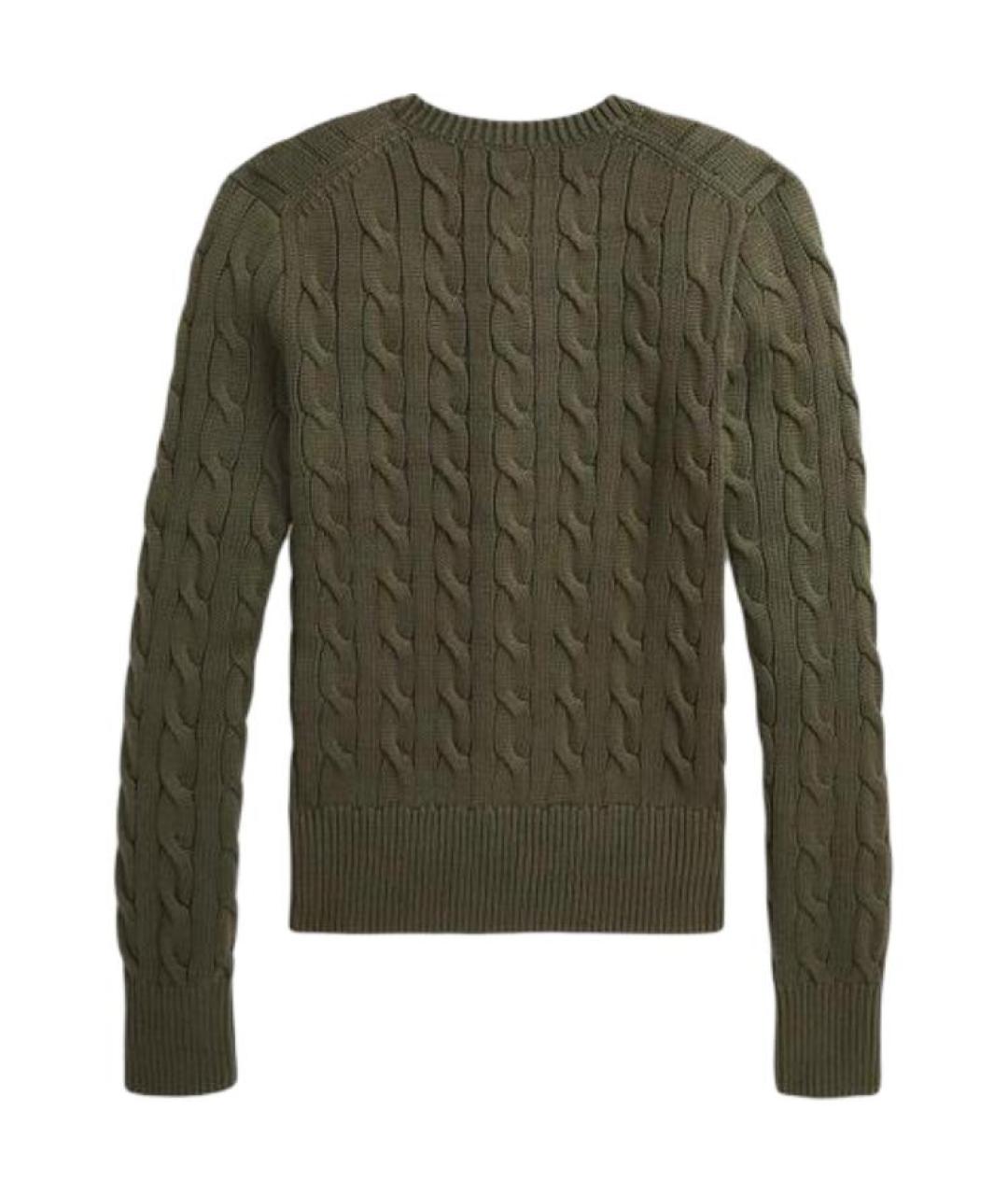 POLO RALPH LAUREN Хаки хлопковый джемпер / свитер, фото 2