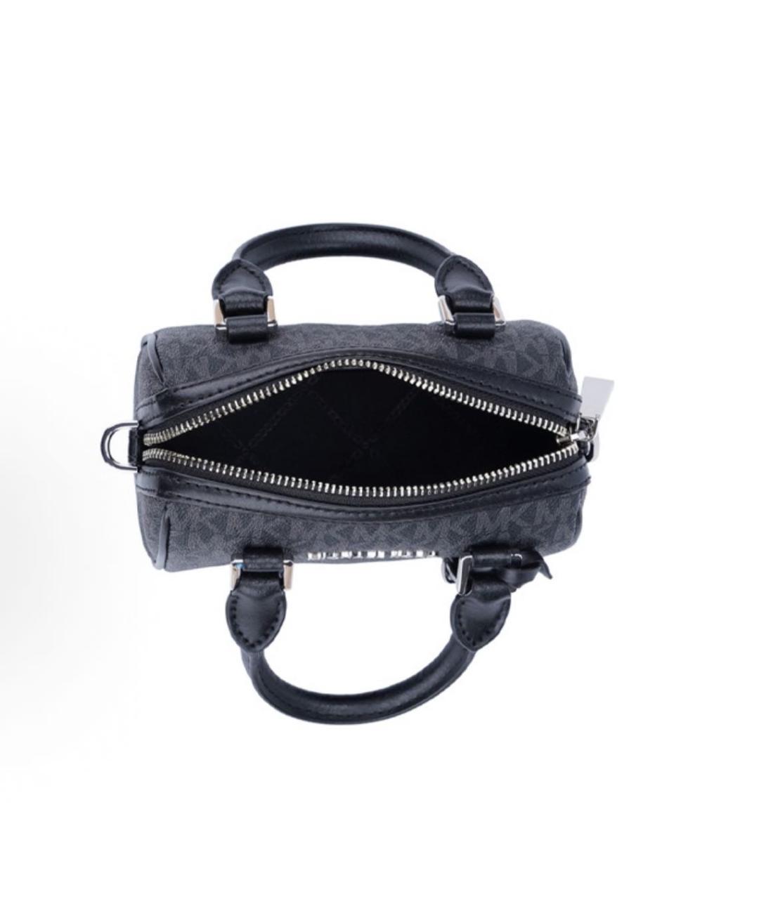 MICHAEL KORS Черная кожаная сумка через плечо, фото 5