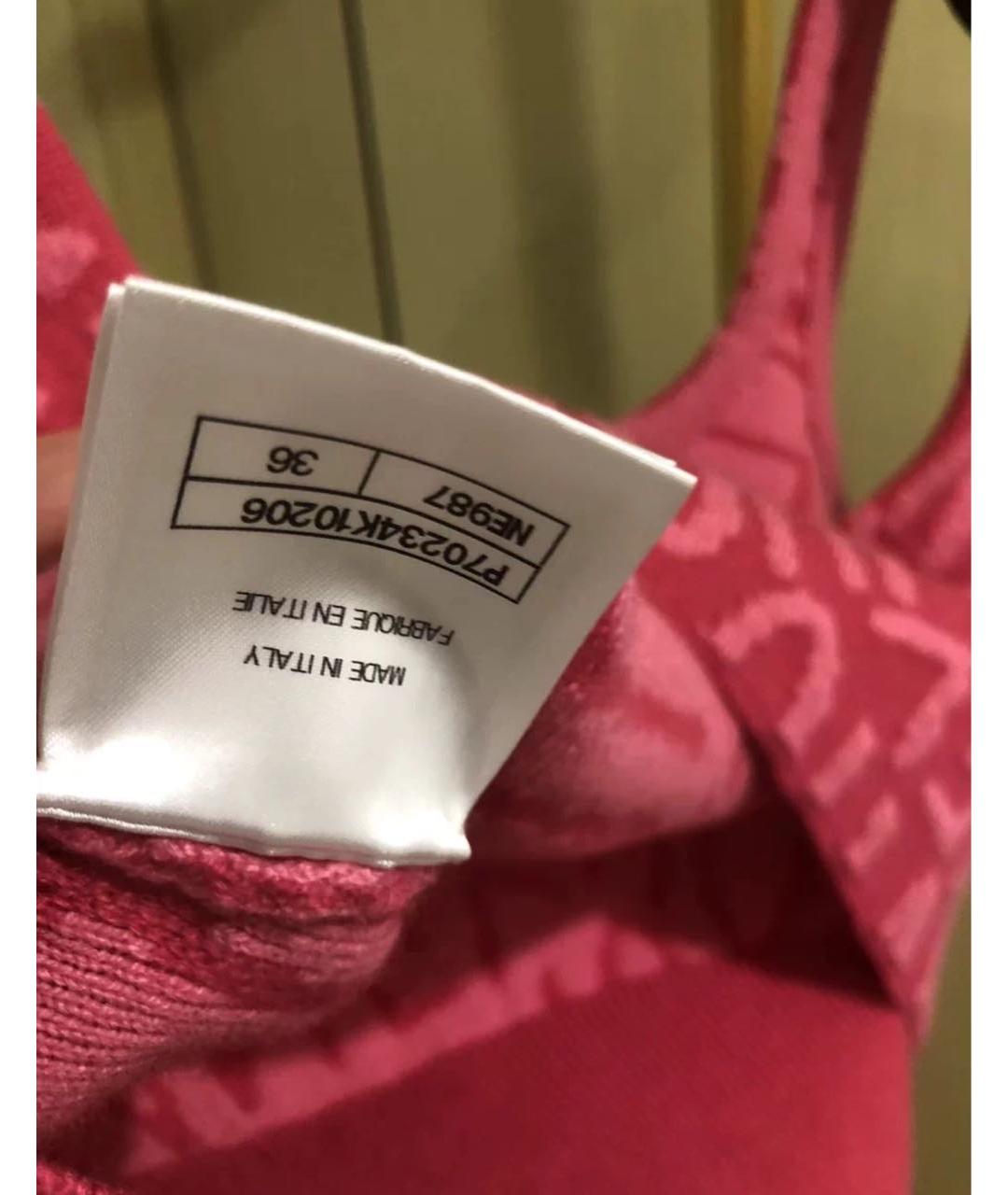 CHANEL Розовая хлопковая футболка, фото 6