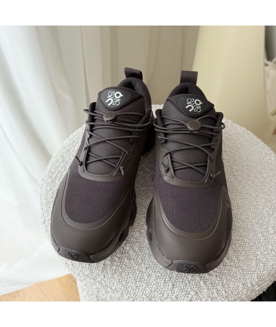 LOEWE Коричневые кроссовки, фото 5