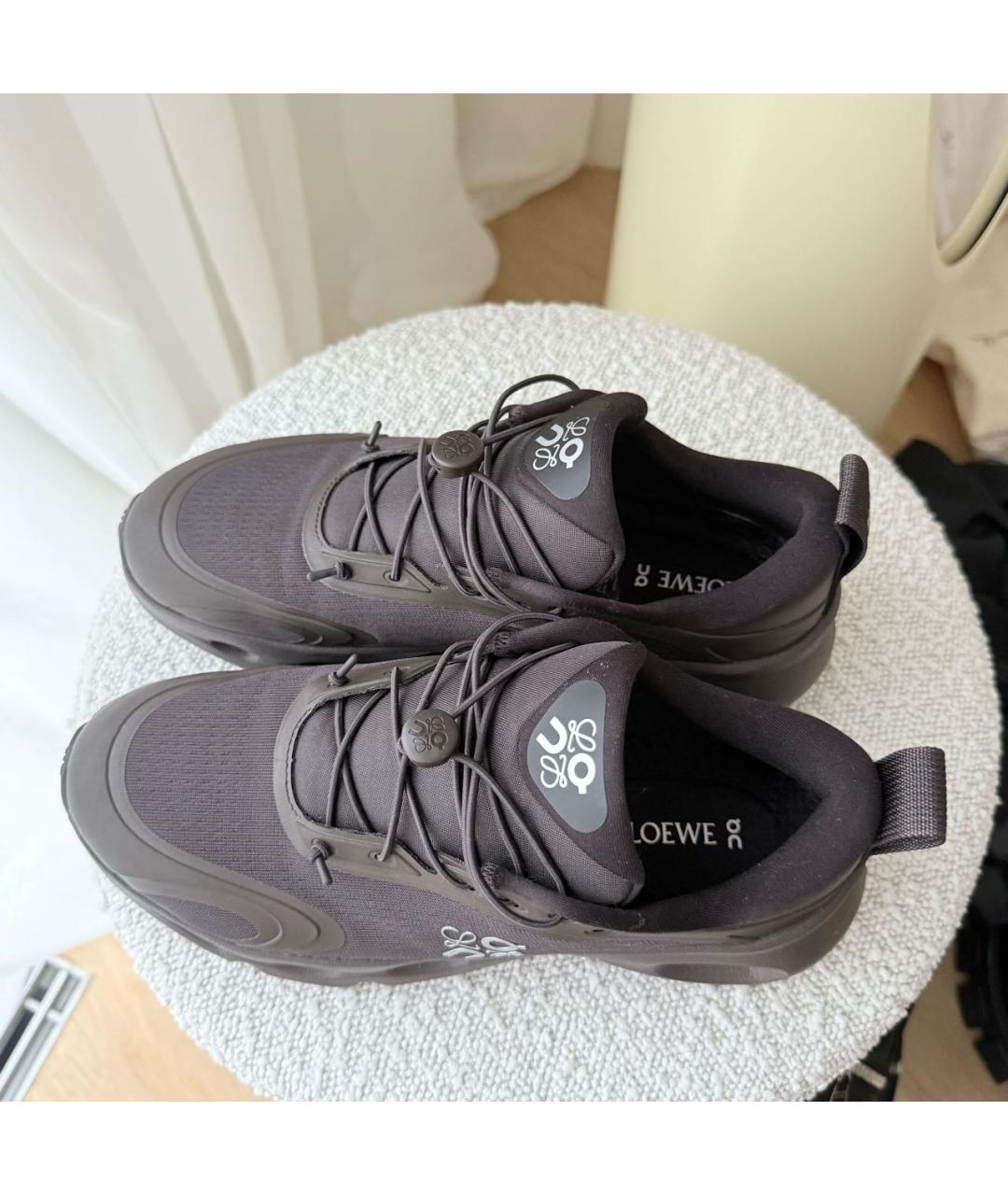 LOEWE Коричневые кроссовки, фото 6