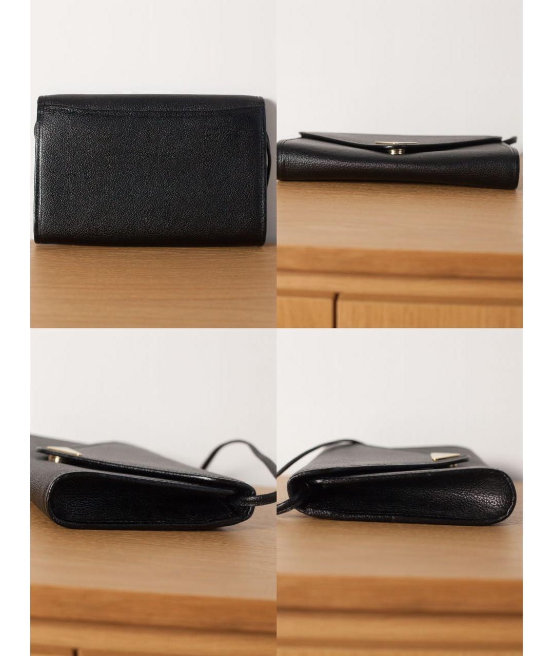 SAINT LAURENT Черная кожаная сумка через плечо, фото 6