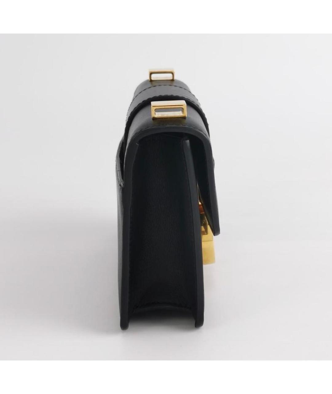 CHRISTIAN DIOR Черная кожаная сумка через плечо, фото 4