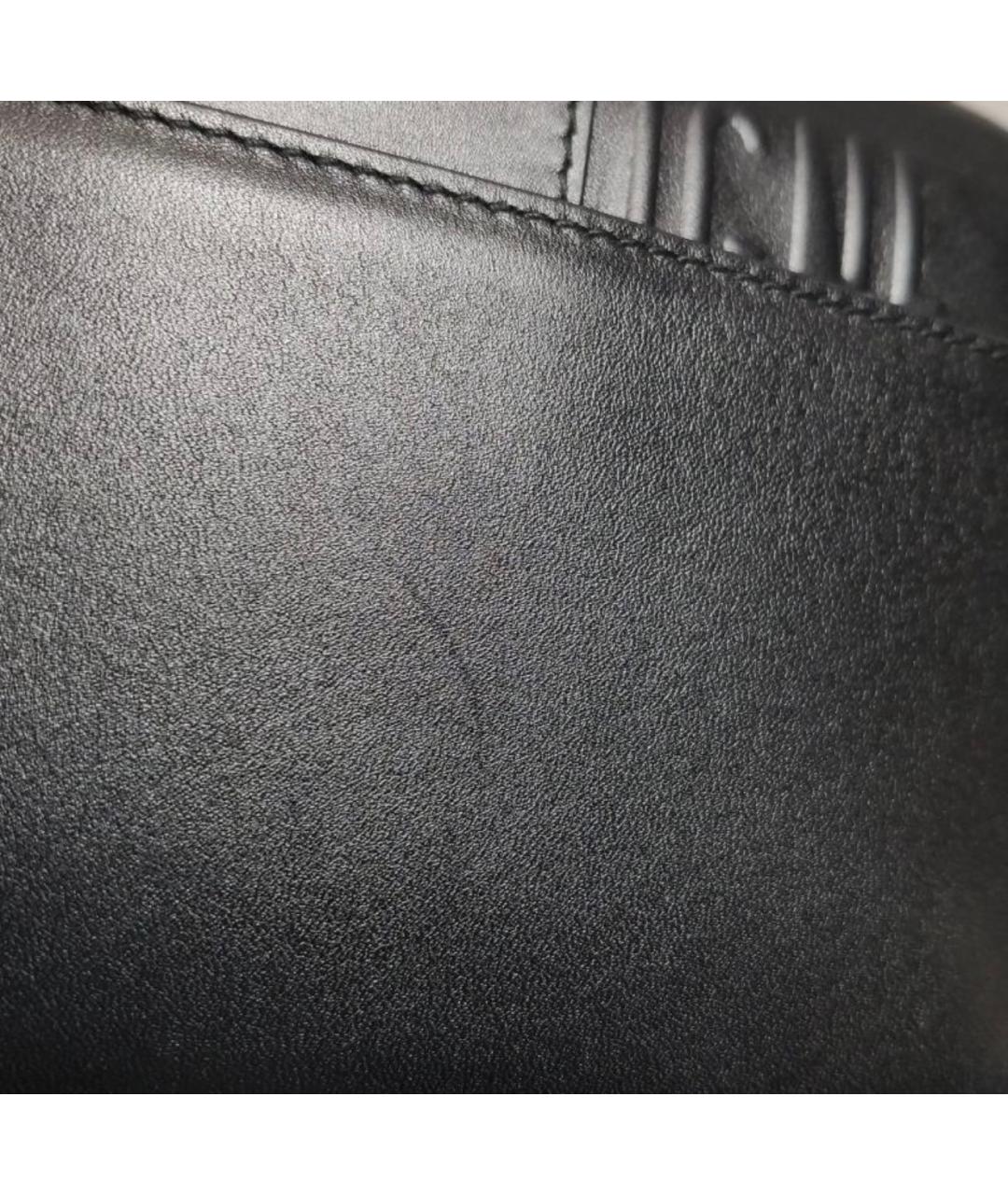 CHRISTIAN DIOR Черная кожаная сумка через плечо, фото 9