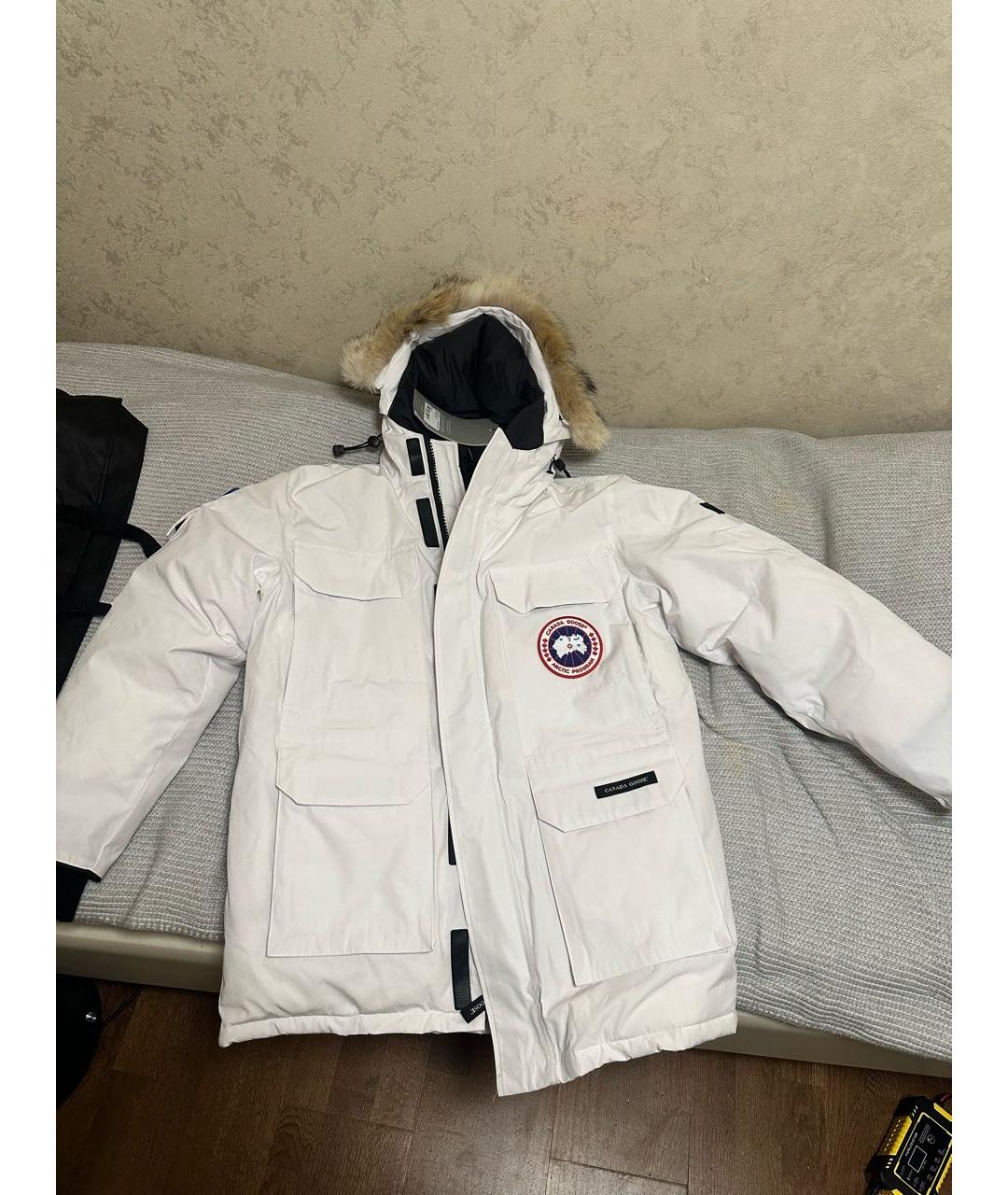 CANADA GOOSE Белый полиэстеровый пуховик, фото 9