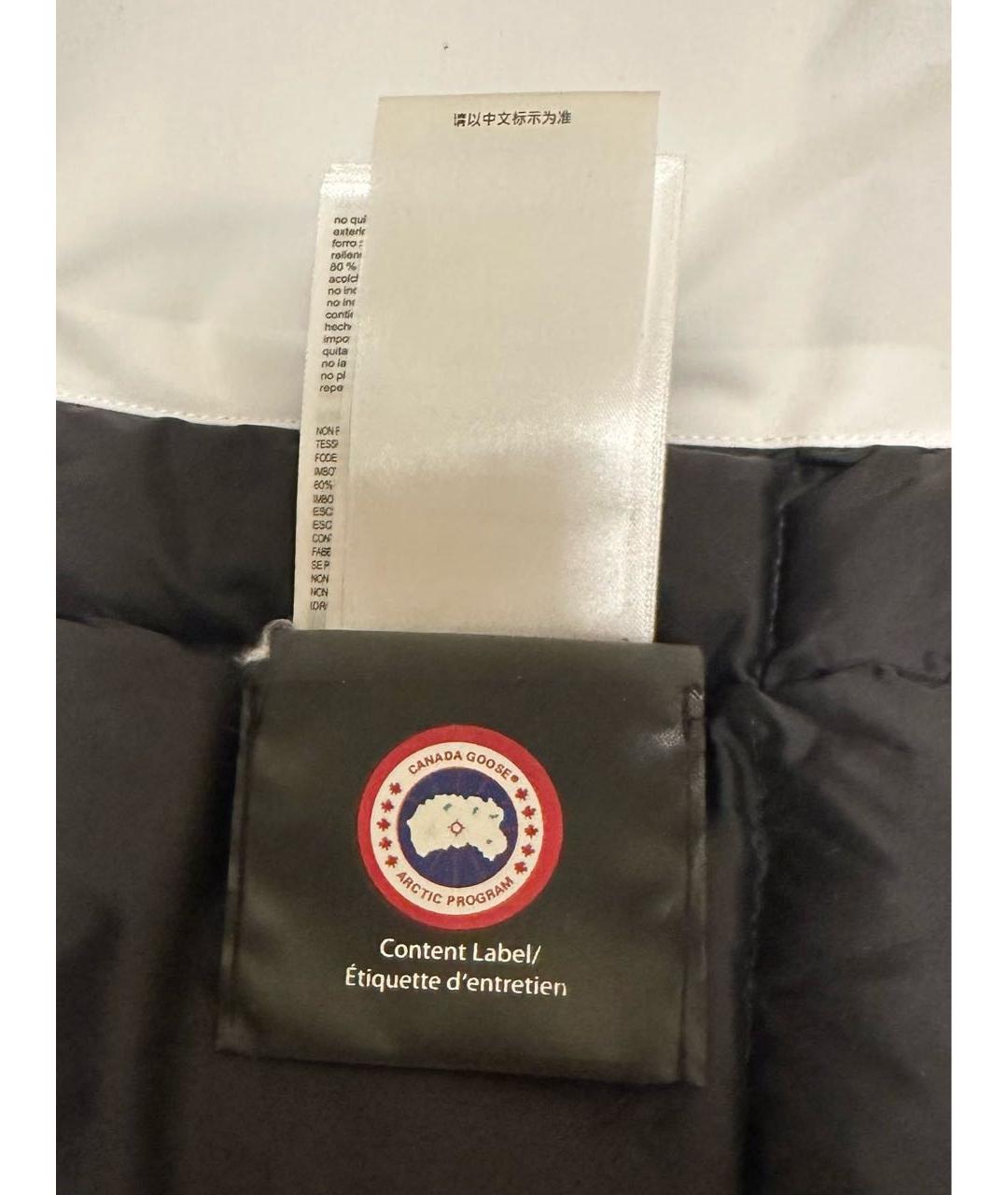 CANADA GOOSE Белый полиэстеровый пуховик, фото 7