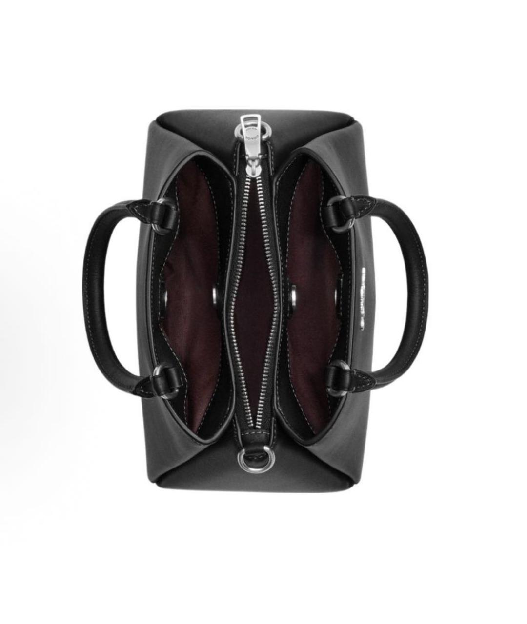 COACH Черная кожаная сумка через плечо, фото 3