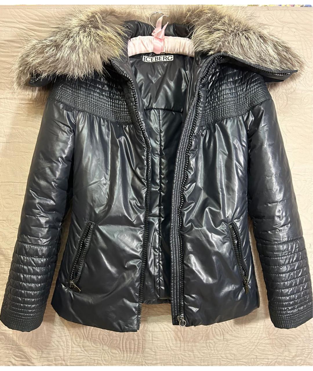 ICEBERG Черная полиэстеровая куртка, фото 9