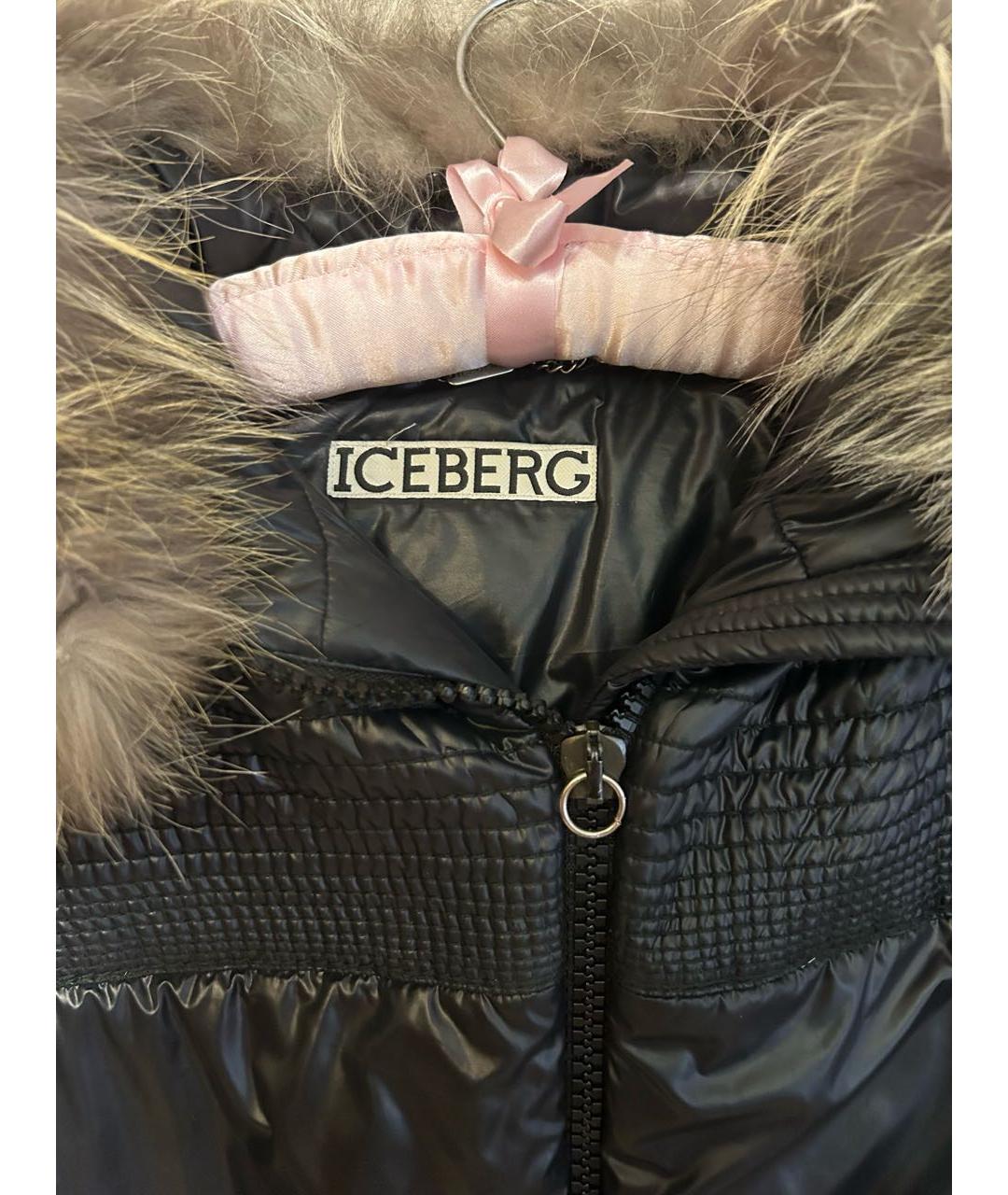 ICEBERG Черная полиэстеровая куртка, фото 4