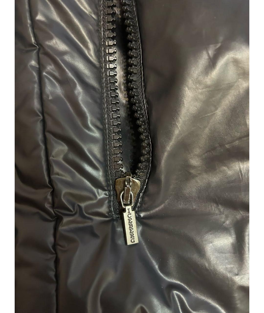ICEBERG Черная полиэстеровая куртка, фото 5