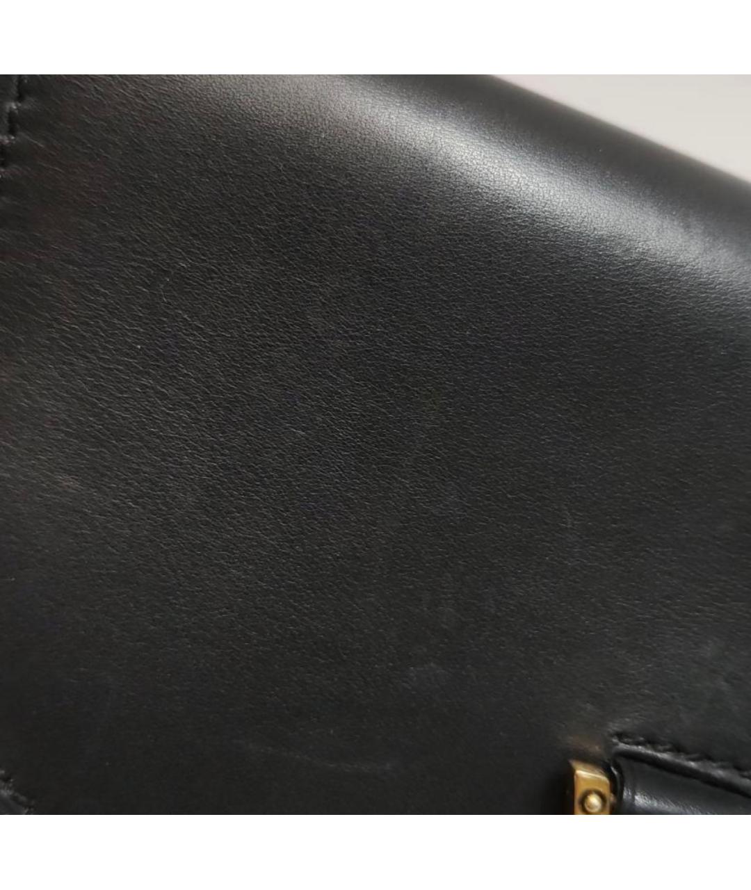 SAINT LAURENT Черная кожаная сумка через плечо, фото 8