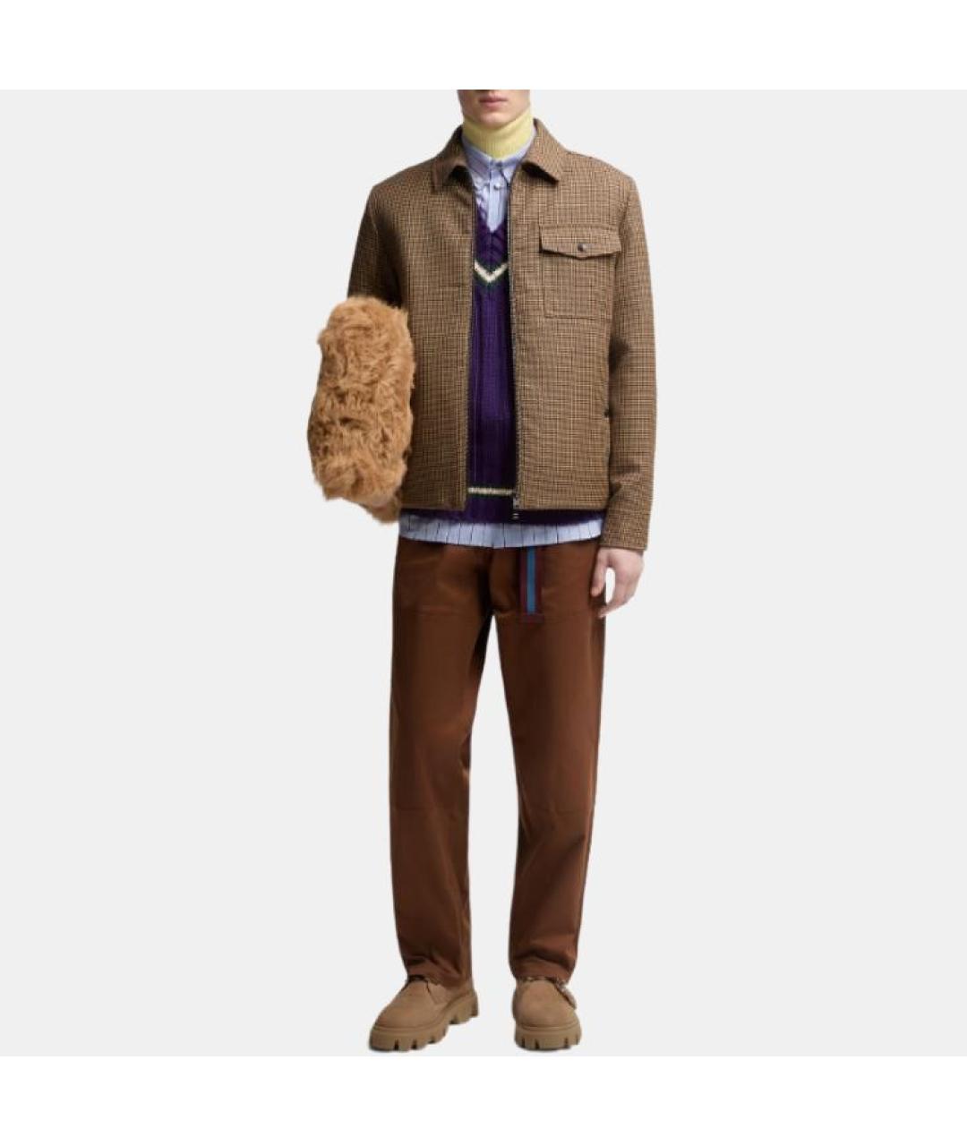 MONCLER Коричневая куртка, фото 2