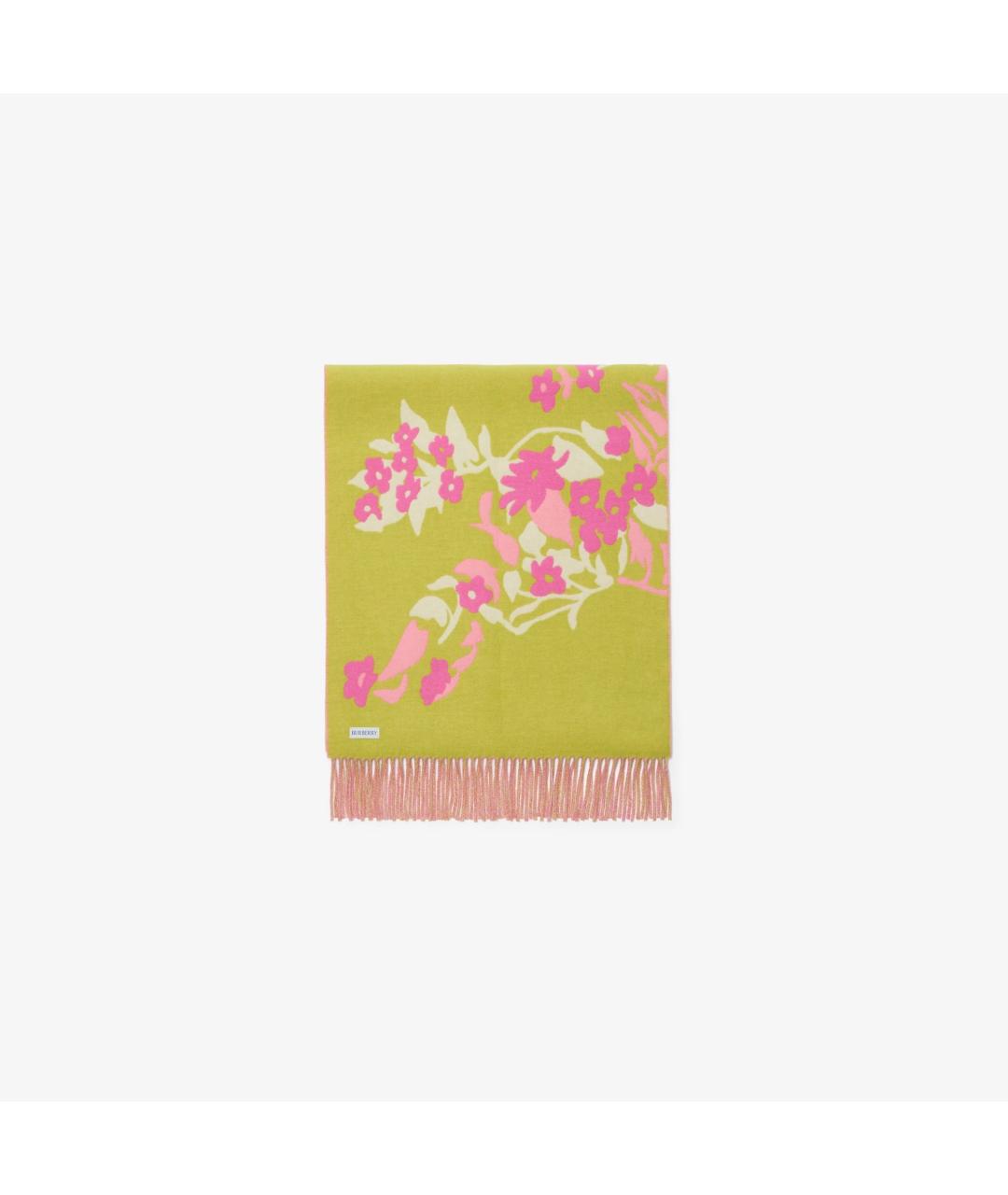 BURBERRY Розовый кашемировый шарф, фото 4