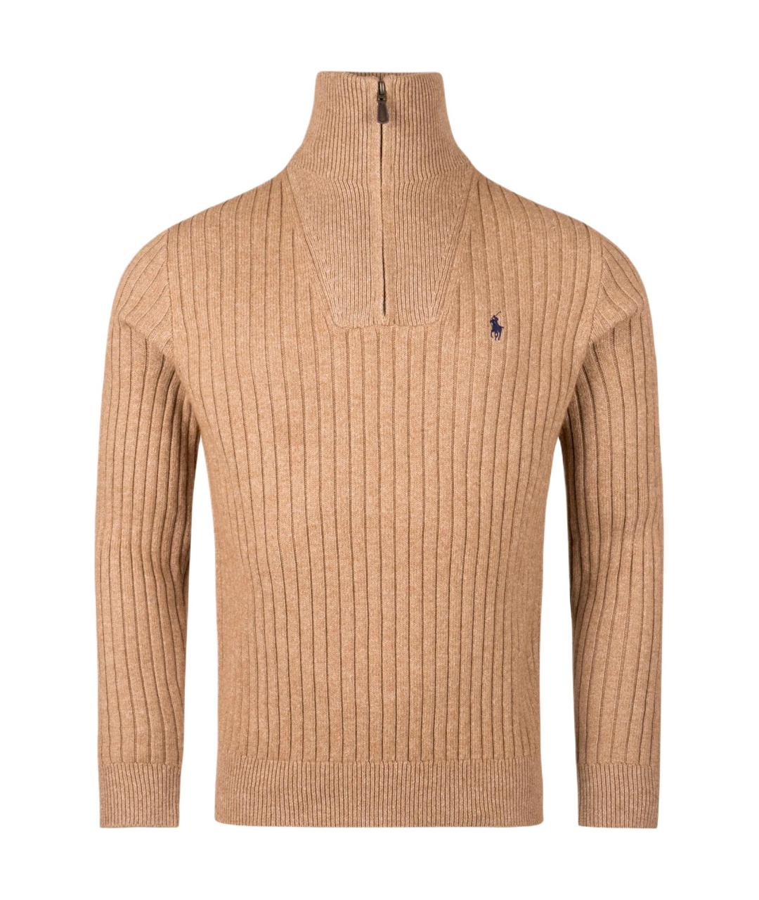 POLO RALPH LAUREN Бежевый шерстяной джемпер / свитер, фото 1