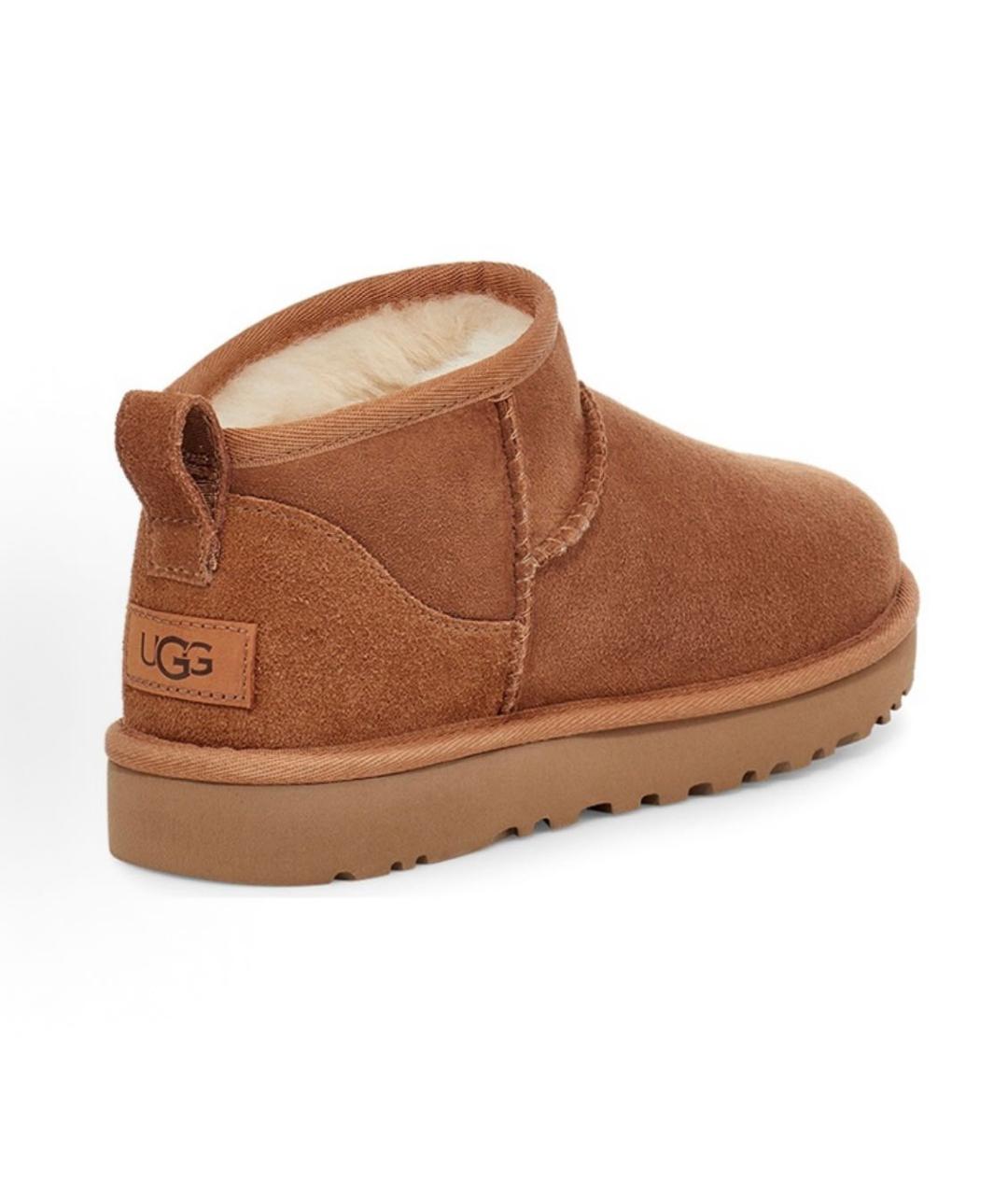 UGG AUSTRALIA Коричневые замшевые ботинки, фото 3