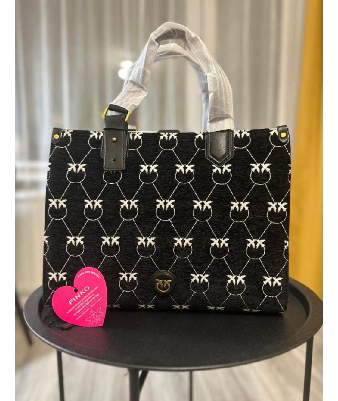 PINKO Мульти жаккардовая сумка с короткими ручками, фото 5