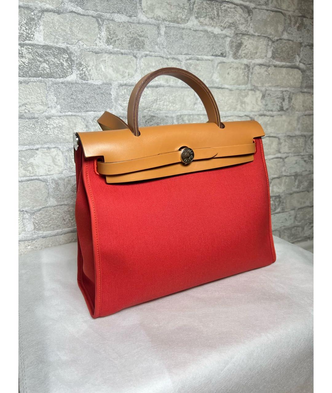 HERMES Красная кожаная сумка через плечо, фото 2