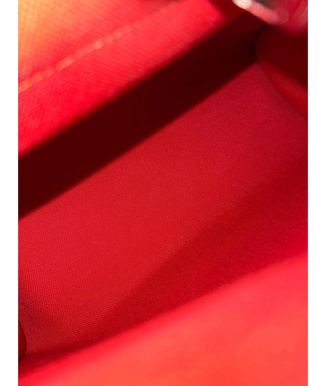 HERMES Красная кожаная сумка через плечо, фото 8