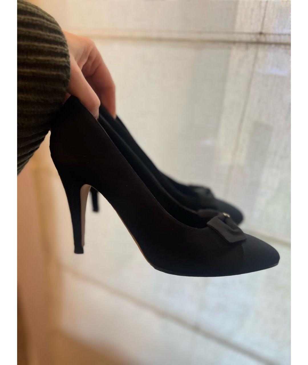 CHANEL Черные замшевые туфли, фото 9