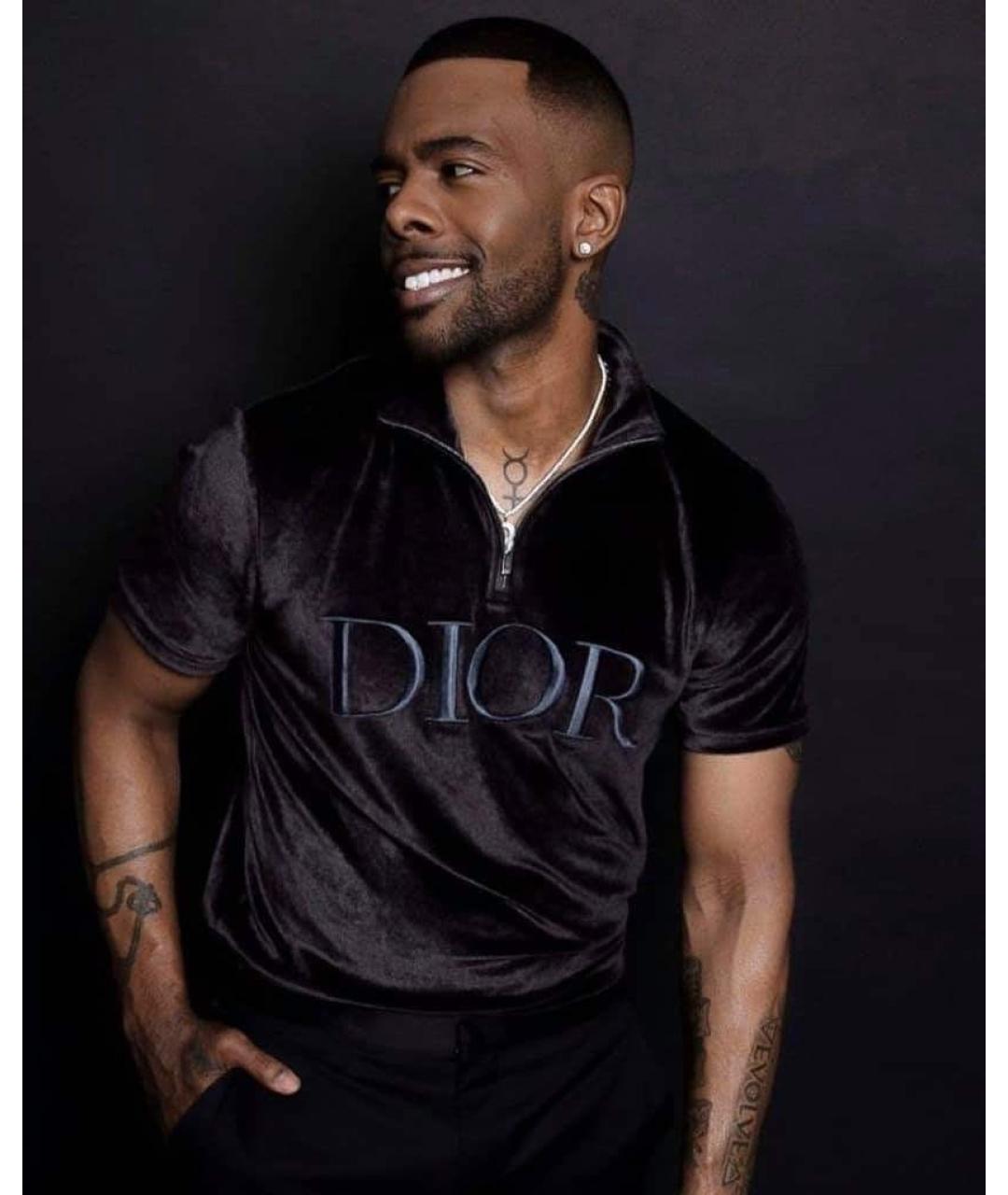 CHRISTIAN DIOR Коричневая вискозная футболка, фото 3