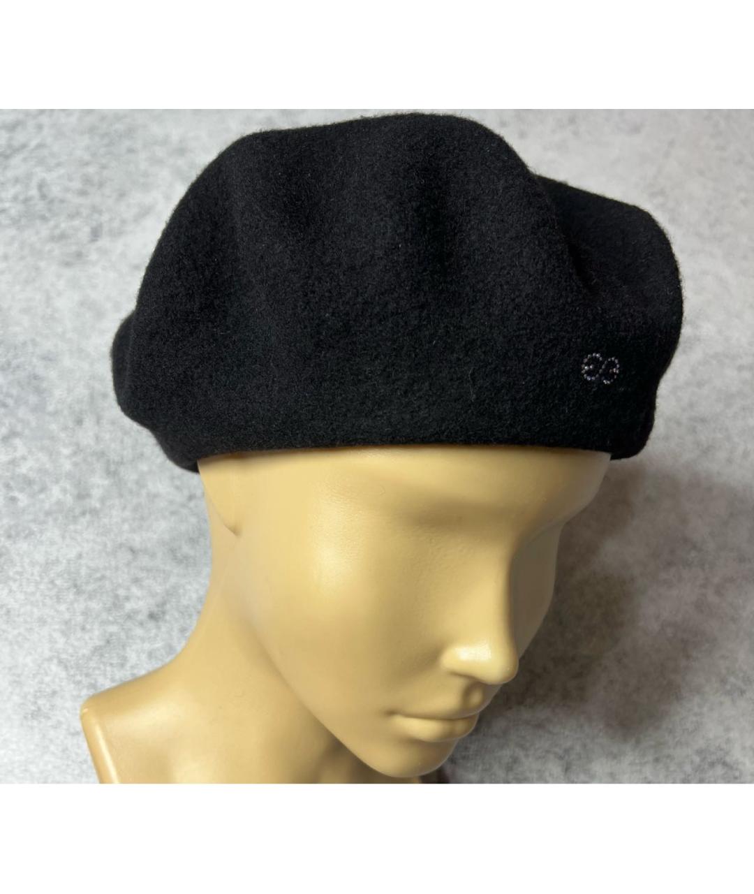 ESCADA Черная шерстяная шапка, фото 2