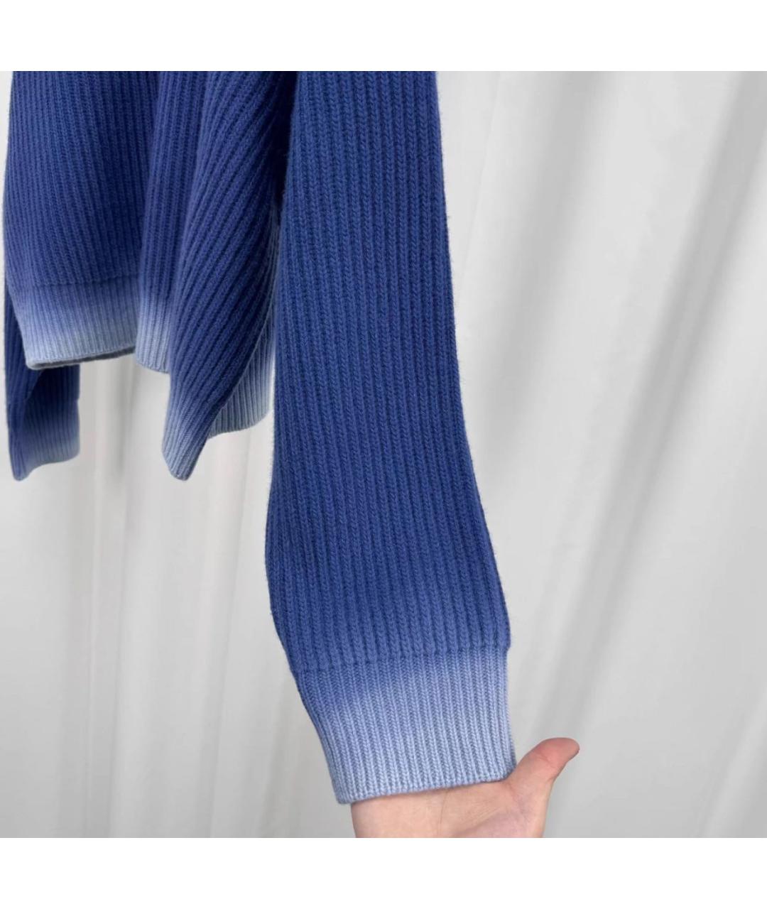 MIU MIU Темно-синий шерстяной джемпер / свитер, фото 6