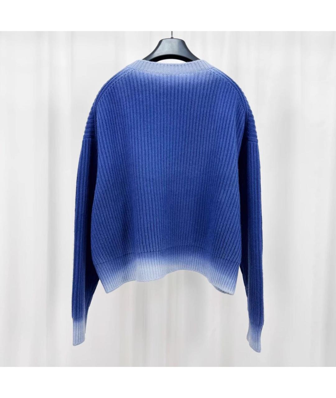 MIU MIU Темно-синий шерстяной джемпер / свитер, фото 4