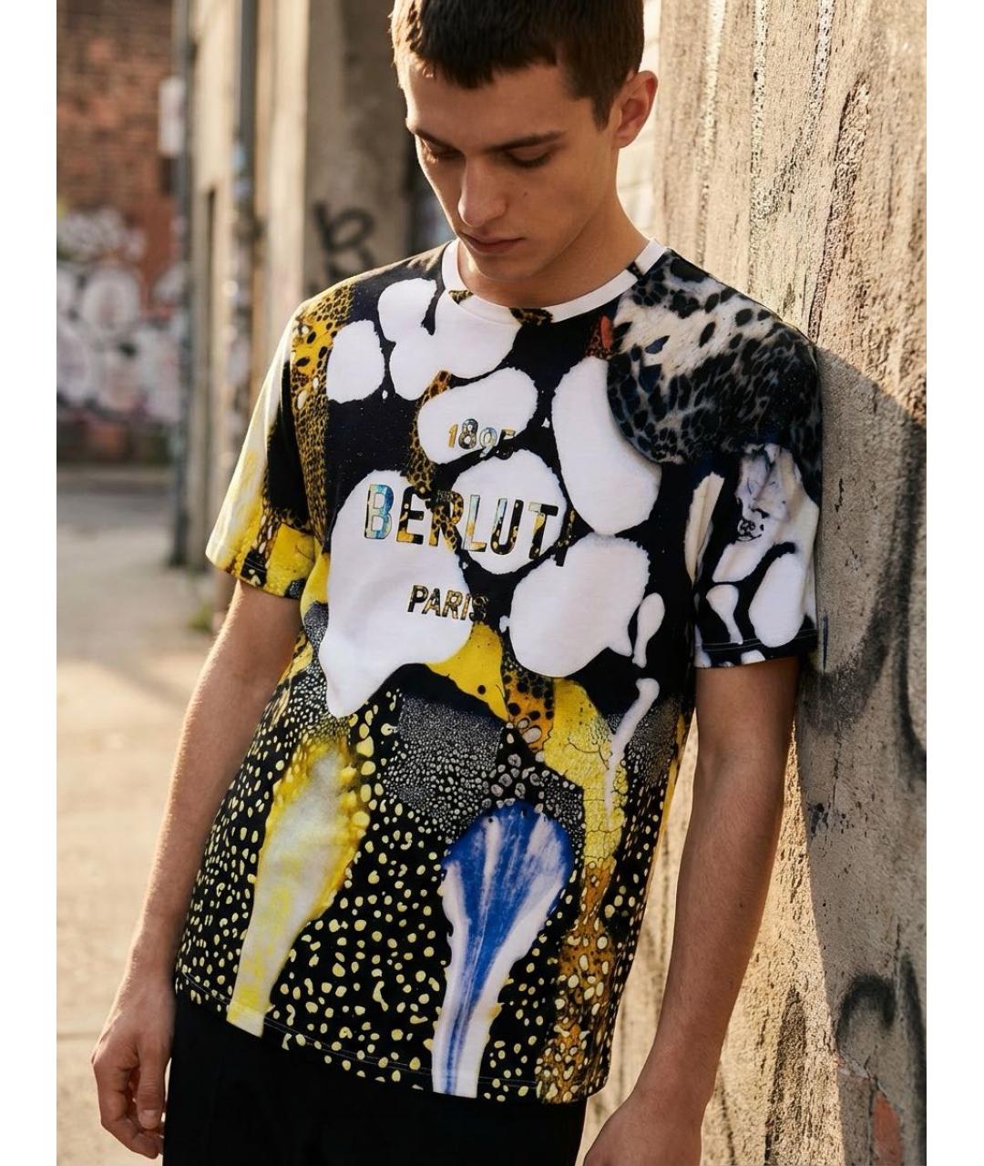 BERLUTI Мульти хлопковая футболка, фото 7
