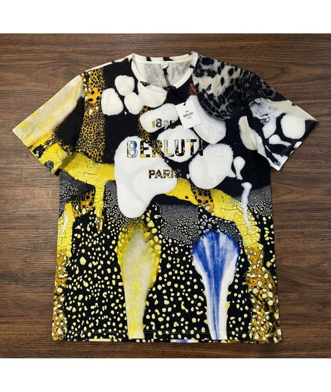 BERLUTI Мульти хлопковая футболка, фото 5