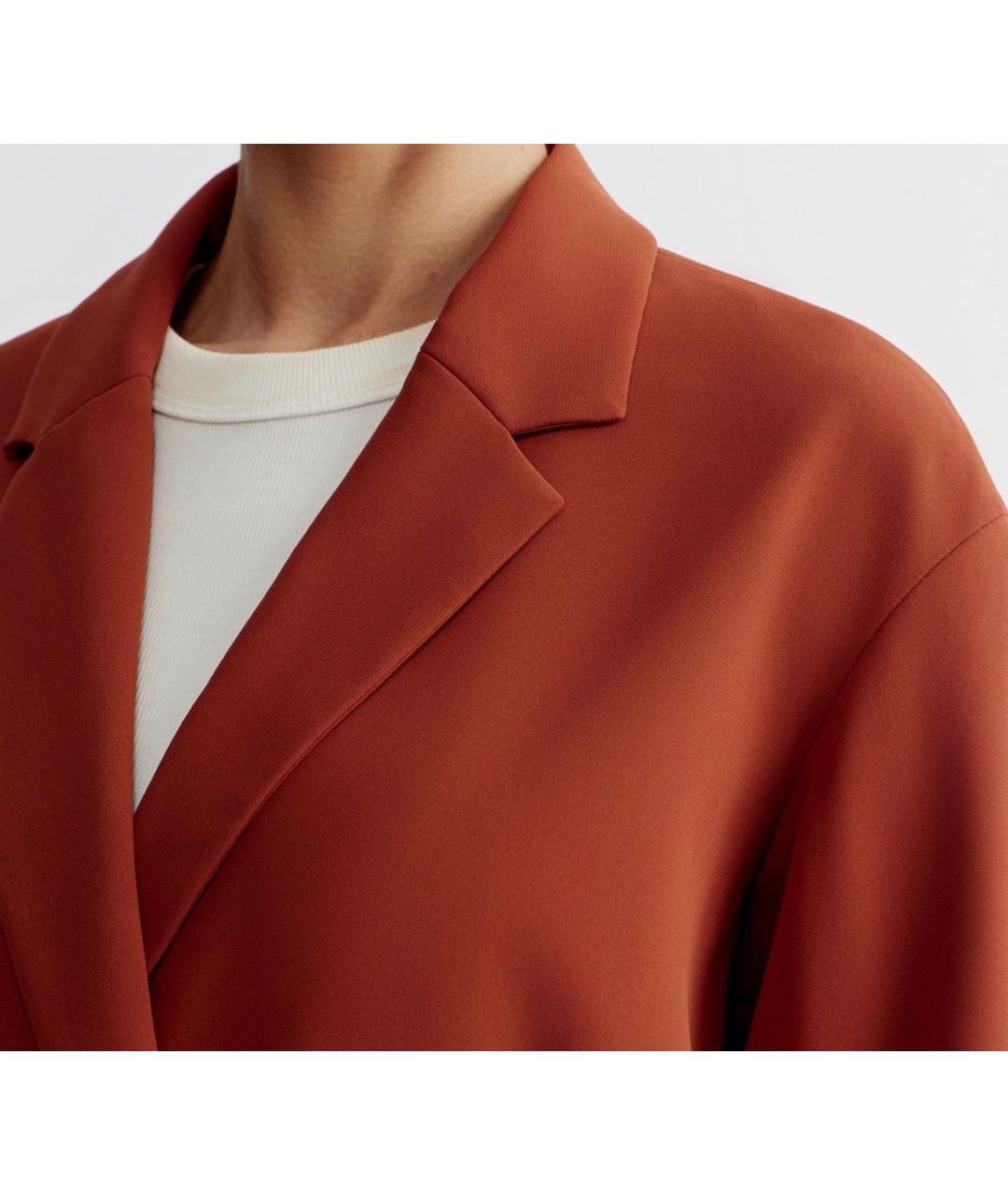 12 STOREEZ Оранжевый полиэстеровый костюм с брюками, фото 5