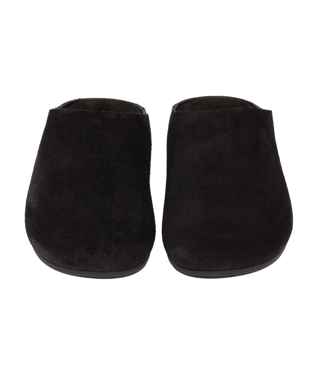 THE ROW Черные замшевые мюли, фото 3