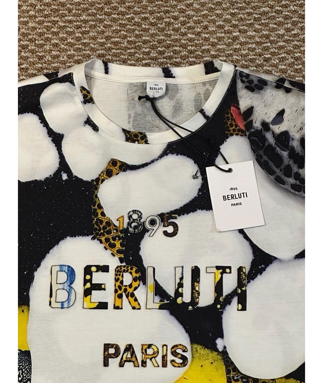 BERLUTI Мульти хлопковая футболка, фото 5