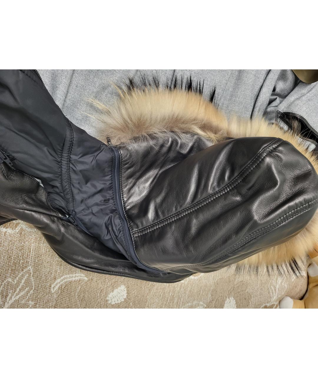 MARNI Черная кожаная парка, фото 7