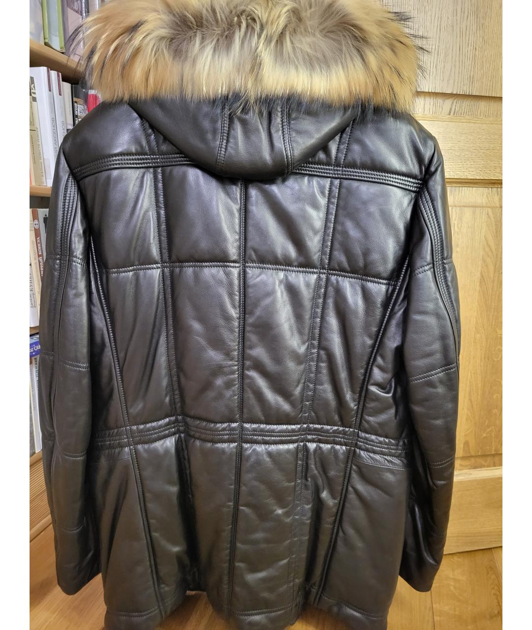 MARNI Черная кожаная парка, фото 2