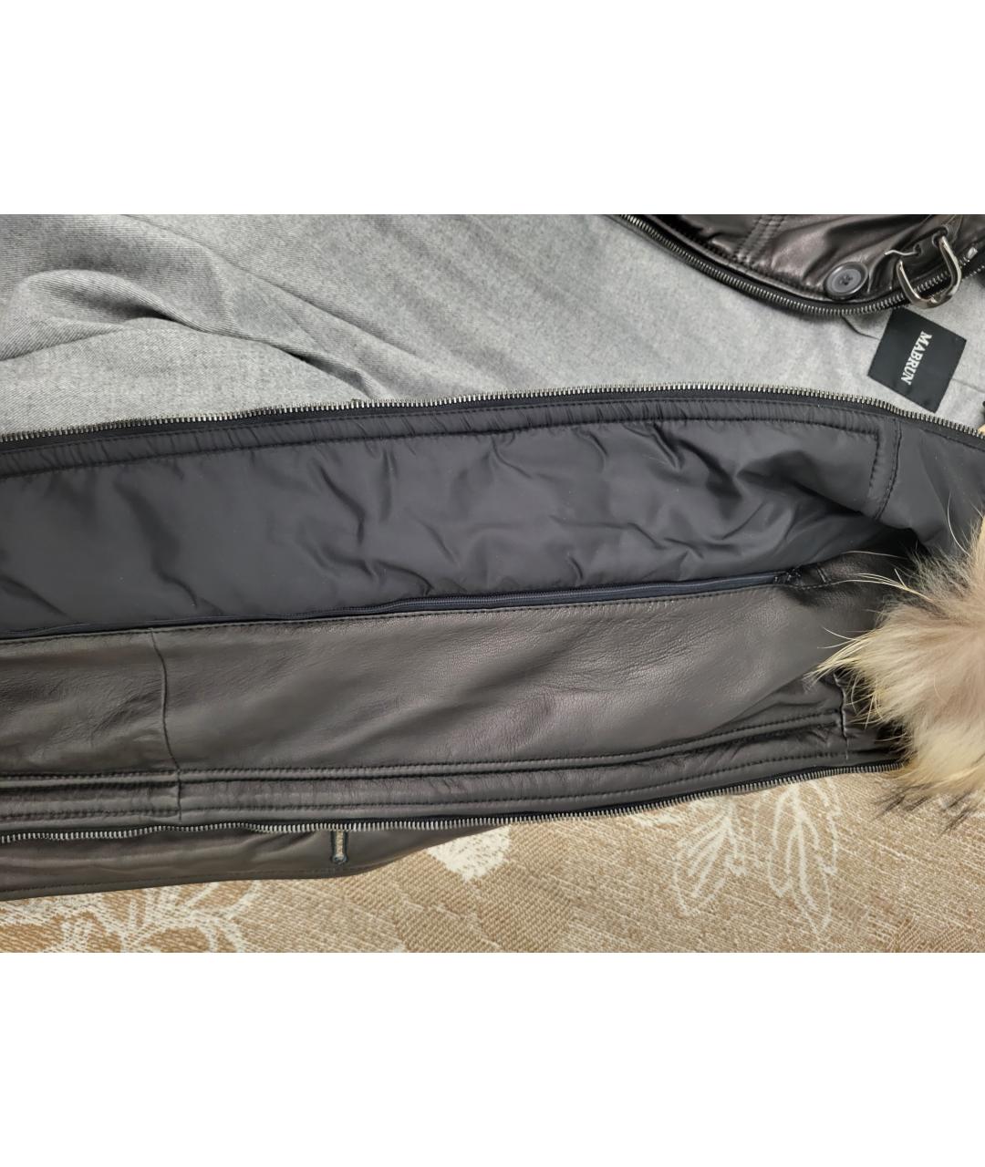 MARNI Черная кожаная парка, фото 3