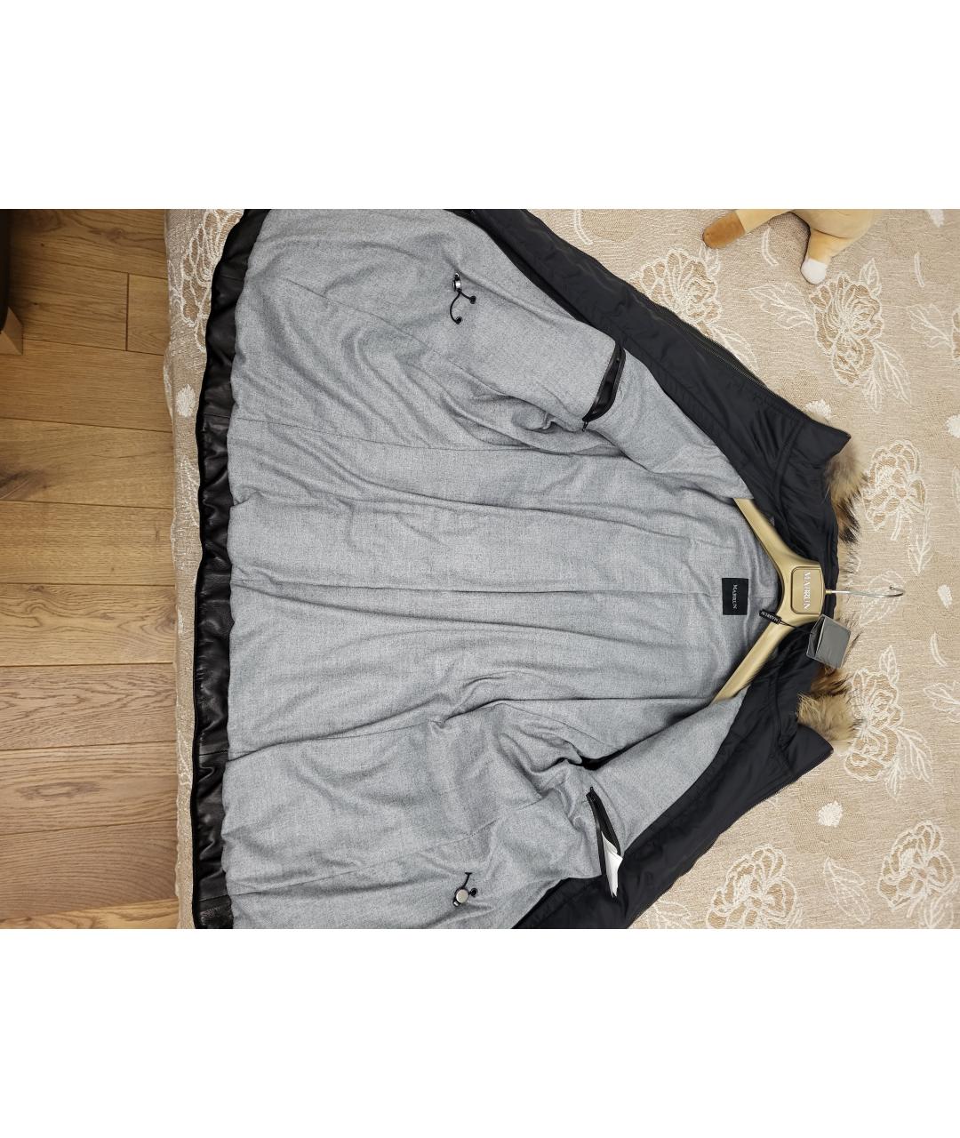 MARNI Черная кожаная парка, фото 6