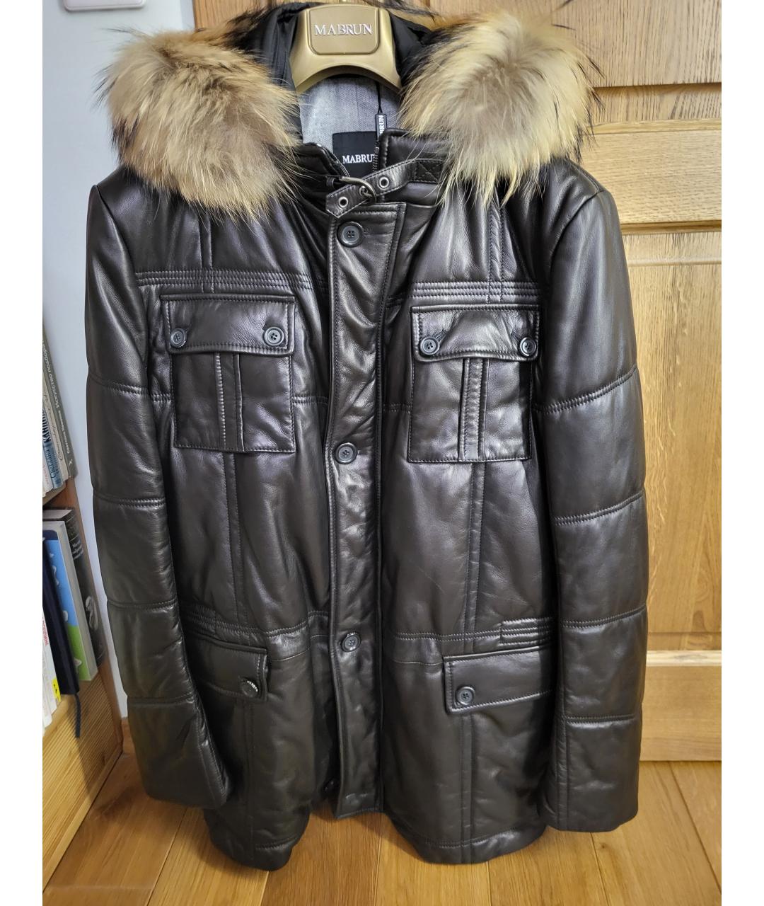 MARNI Черная кожаная парка, фото 9