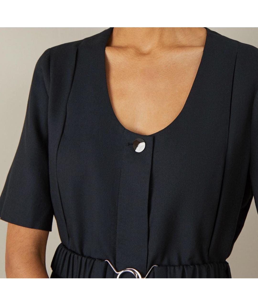 12 STOREEZ Черное хлопковое повседневное платье, фото 4