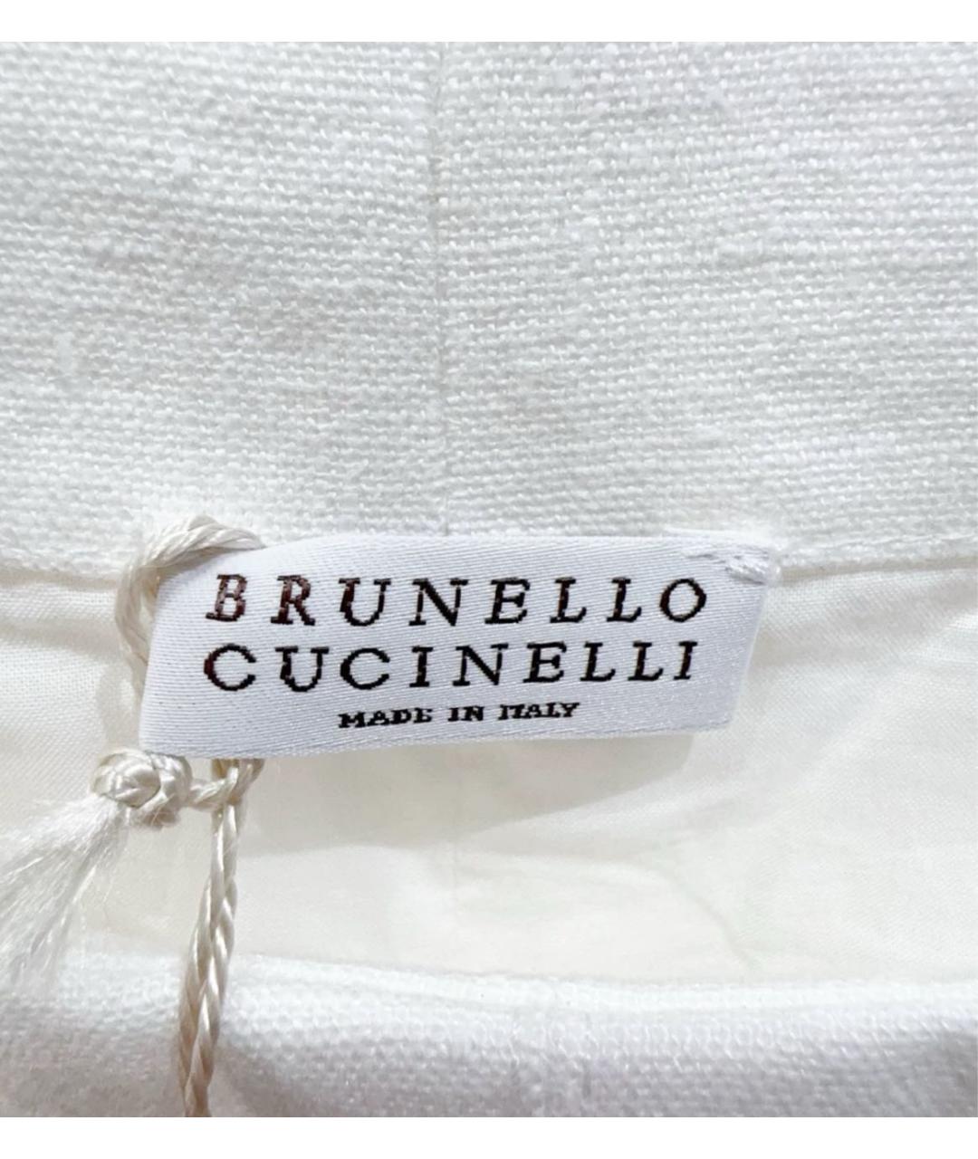 BRUNELLO CUCINELLI Белый хлопковый сарафан, фото 4