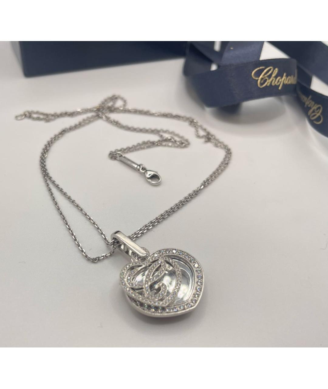 CHOPARD Золотое колье из белого золота, фото 3
