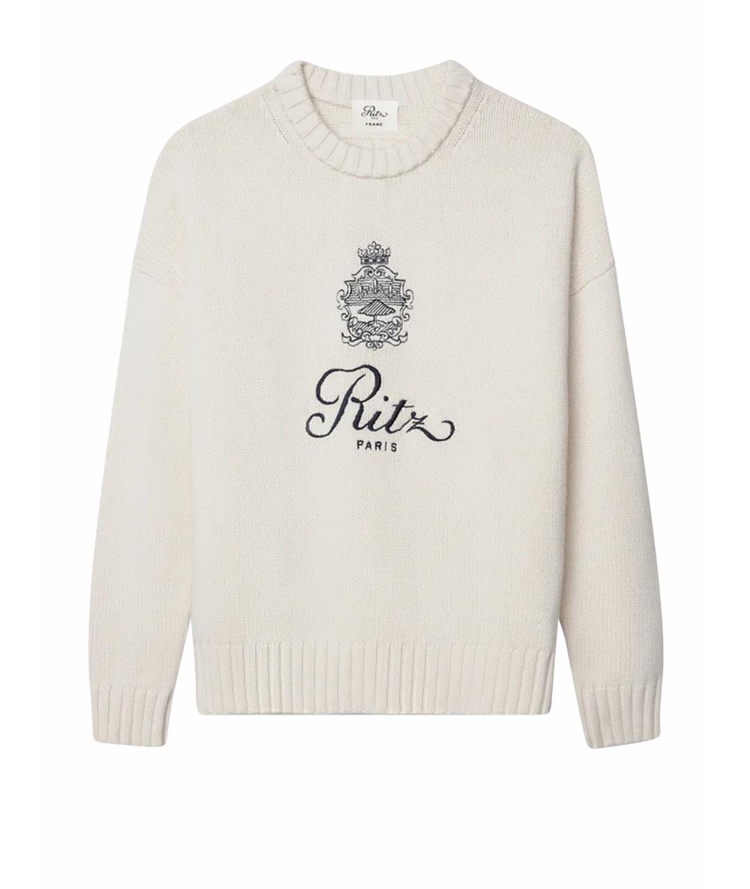 FRAME Белый кашемировый джемпер / свитер, фото 1