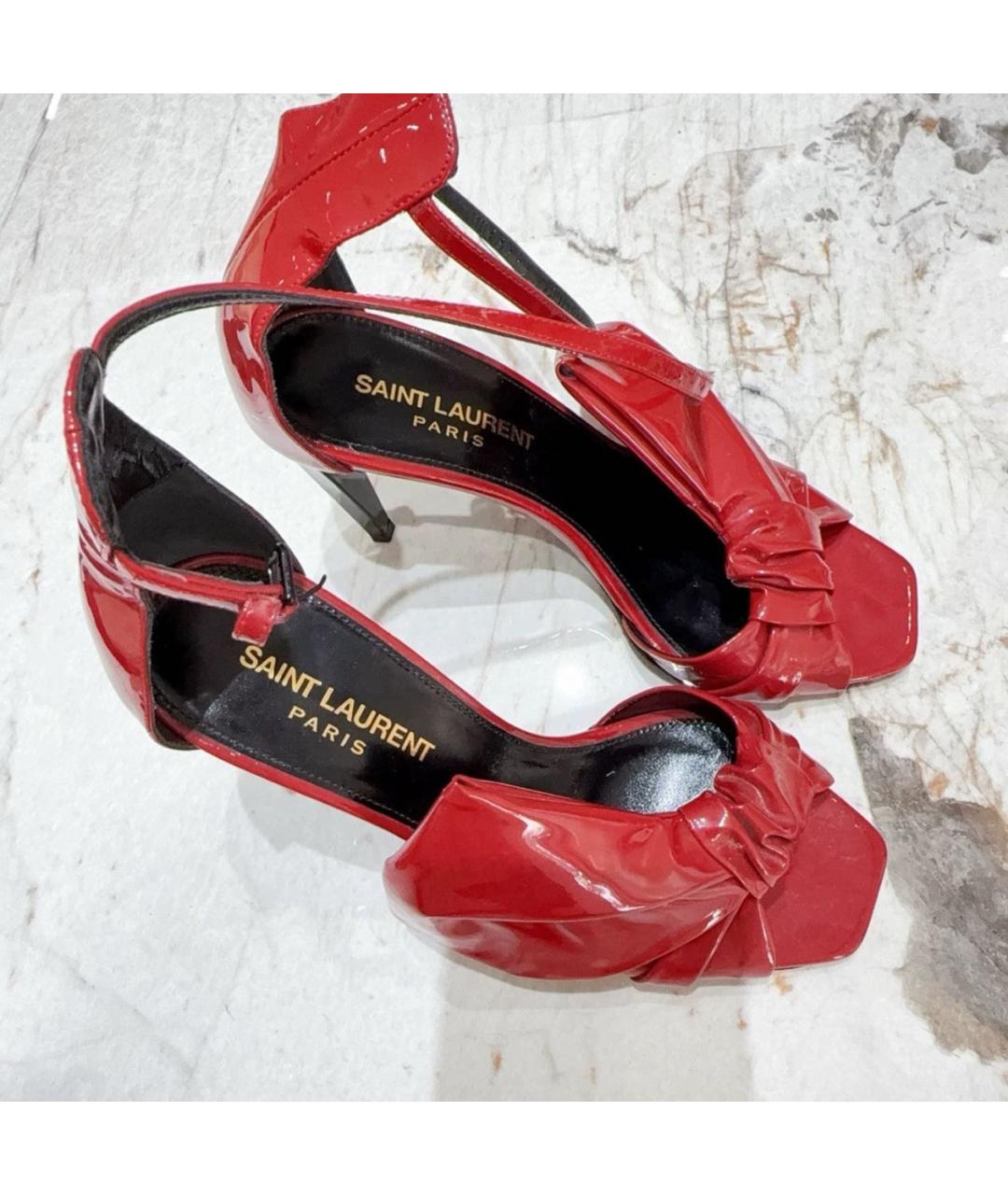 SAINT LAURENT Красные туфли, фото 6