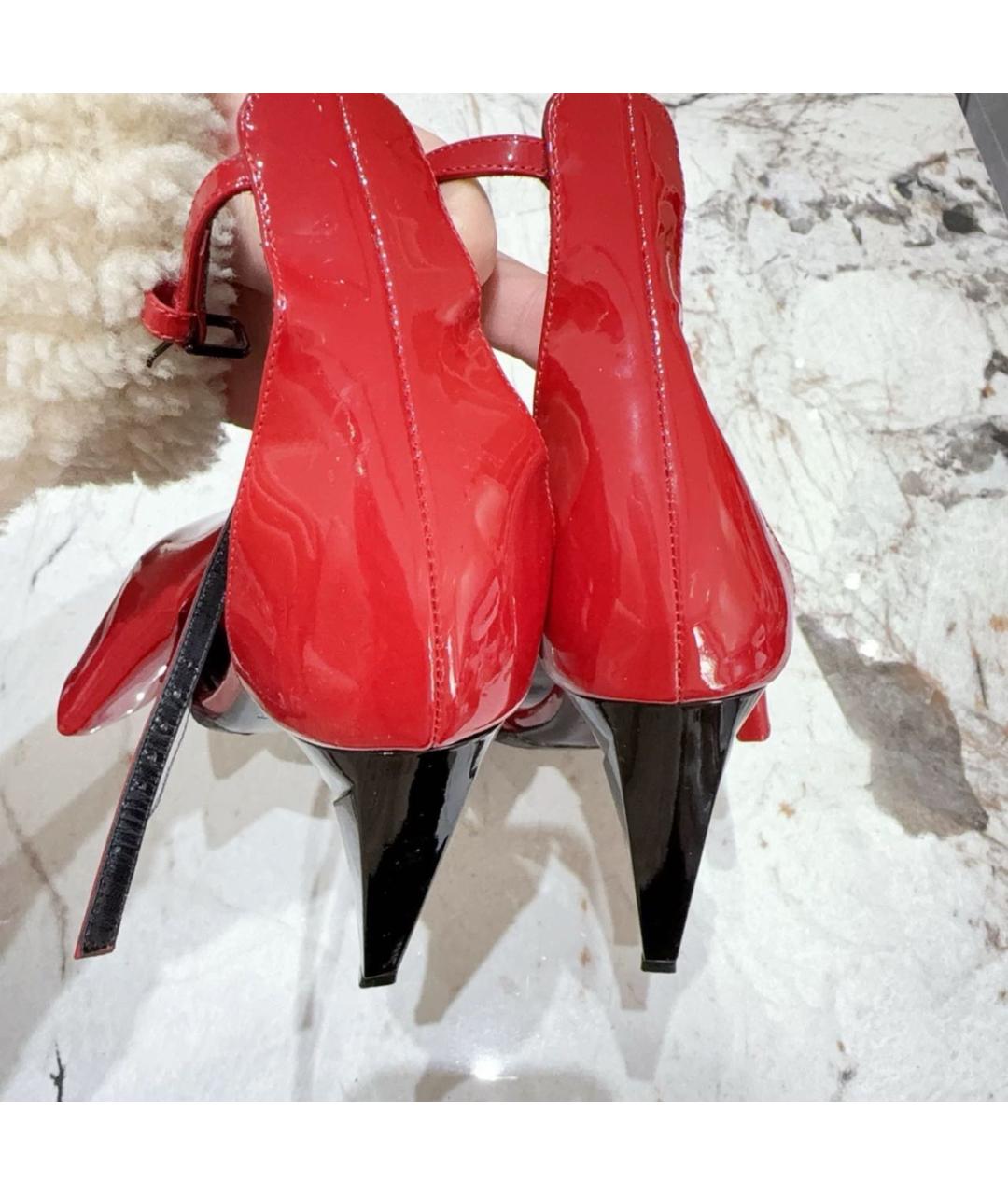 SAINT LAURENT Красные туфли, фото 5